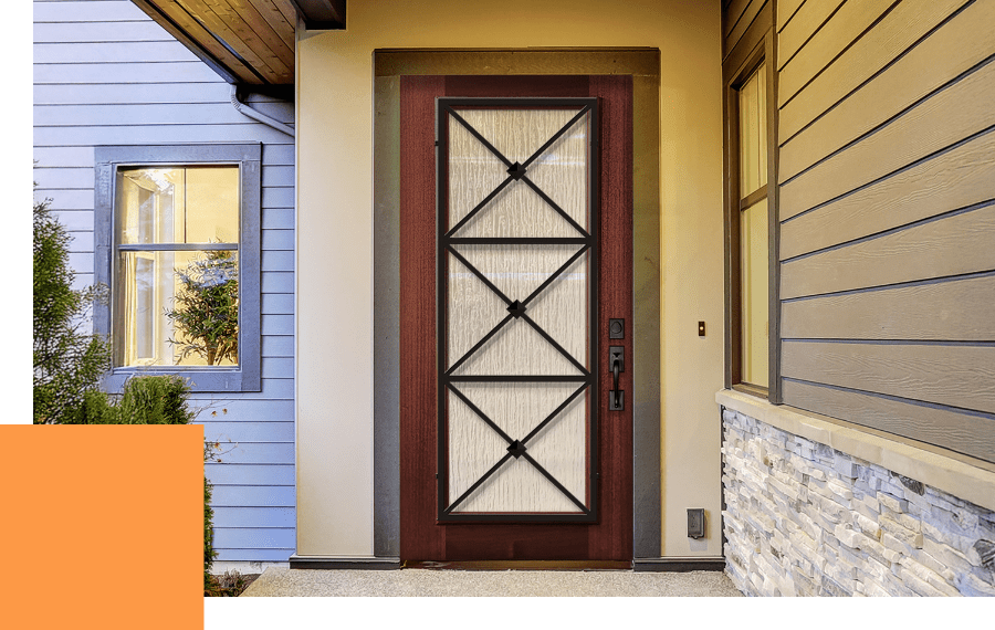 Wrought Iron Wood Doors | Knockety Front Doors